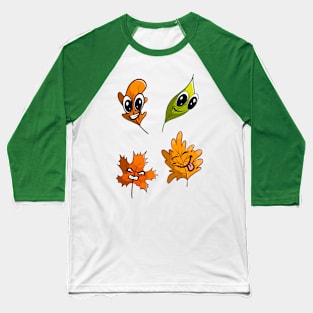 Fall autumn leaves emote Baseball T-Shirt